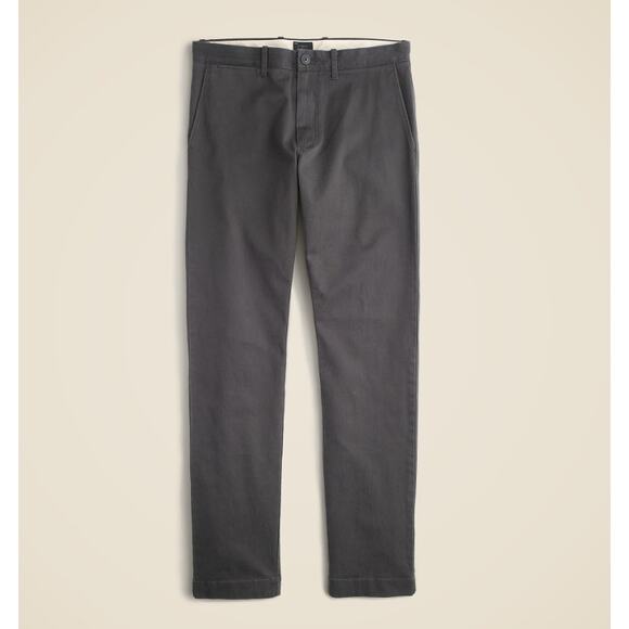 J.Crew 484 Slim Fit Stretch Chino Pants Sz 30x32 Onyx Gray Twill Tapered Zip Fly - Picture 3 of 10